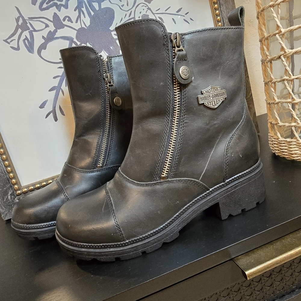 Harley-Davidson Women's Amherst Leather Motorcycle Casual Boot